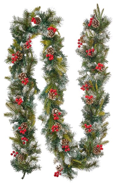 Vánoční girlanda LED PAIMIO 270 cm Zelená
