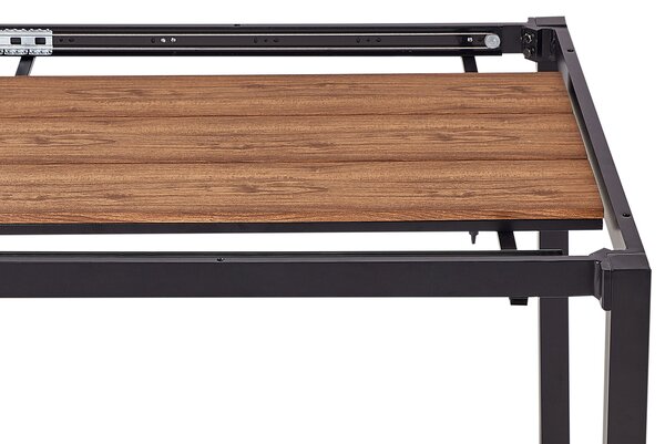 Rozkládací zahradní jídelní stůl TOFANE 198/248 cm 90 cm Hnědá