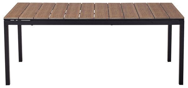 Rozkládací zahradní jídelní stůl TOFANE 198/248 cm 90 cm Hnědá