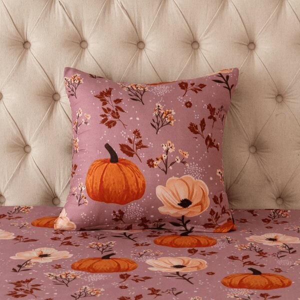 Povlak na polštář z mikrovlákna PUMPKINS ROSAVIE 45x45 cm, starorůžový