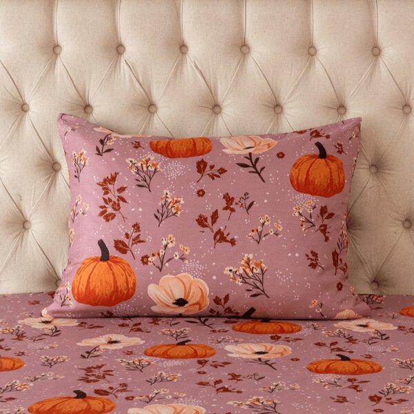 Povlak na polštář z mikrovlákna PUMPKINS ROSAVIE 50x70 cm, starorůžový