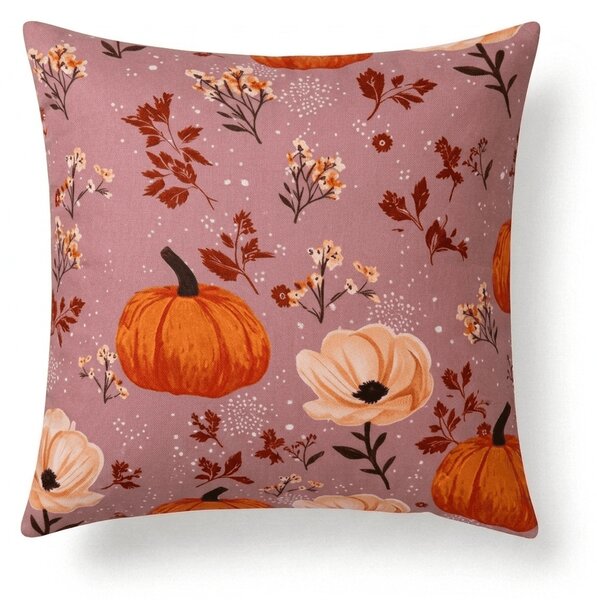 Povlak na polštář z mikrovlákna PUMPKINS ROSAVIE 45x45 cm, starorůžový