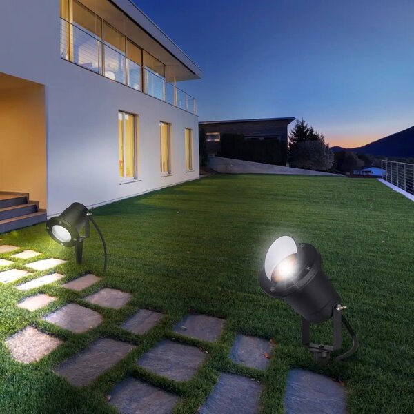 Venkovní lampa Edvin – Černá