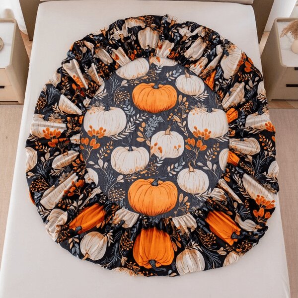 Prostěradlo z mikrovlákna MAGIC PUMPKIN barevné 90x200 cm