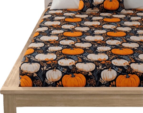 Prostěradlo z mikrovlákna MAGIC PUMPKIN barevné 90x200 cm
