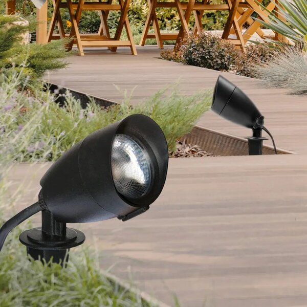 LED vnější lampa Floki 3000K – Černá