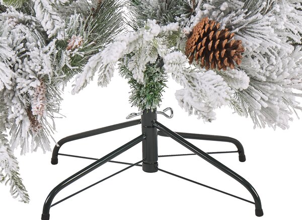 Zasněžený umělý vánoční stromeček MASALA 120 cm Bílá