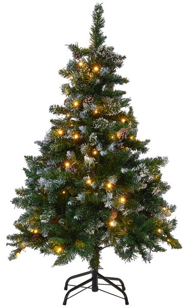 Umělý vánoční stromeček LED PALOMAR 120 cm Tmavě zelená