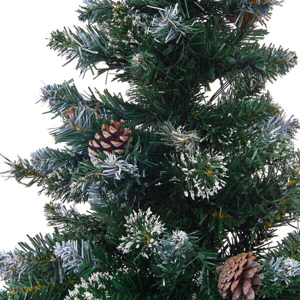 Umělý vánoční stromeček LED PALOMAR 120 cm Tmavě zelená