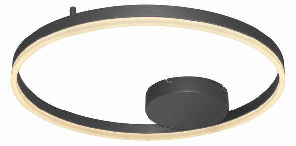 Moderní stropní svítidlo Halo 60 černé – Černá