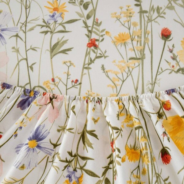 Prostěradlo z mikrovlákna WILDFLOWERS barevné 180x200 cm