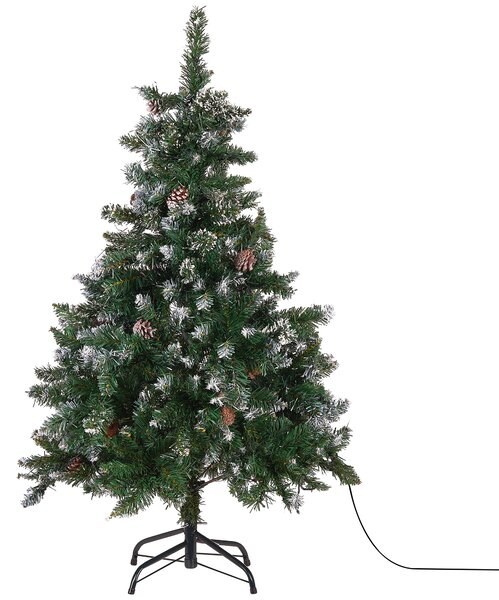 Umělý vánoční stromeček LED PALOMAR 120 cm Tmavě zelená