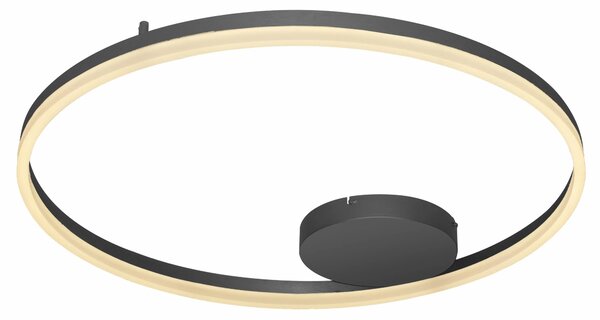 Moderní stropní svítidlo Halo 80 černé – Černá