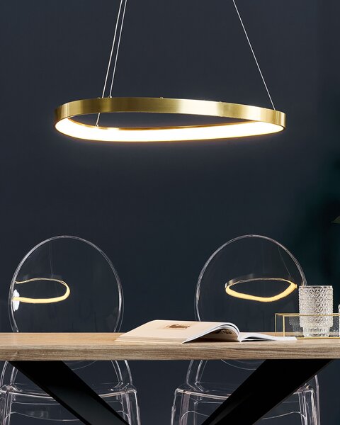 LED závěsná lampa KRABURI Kov Zlatá