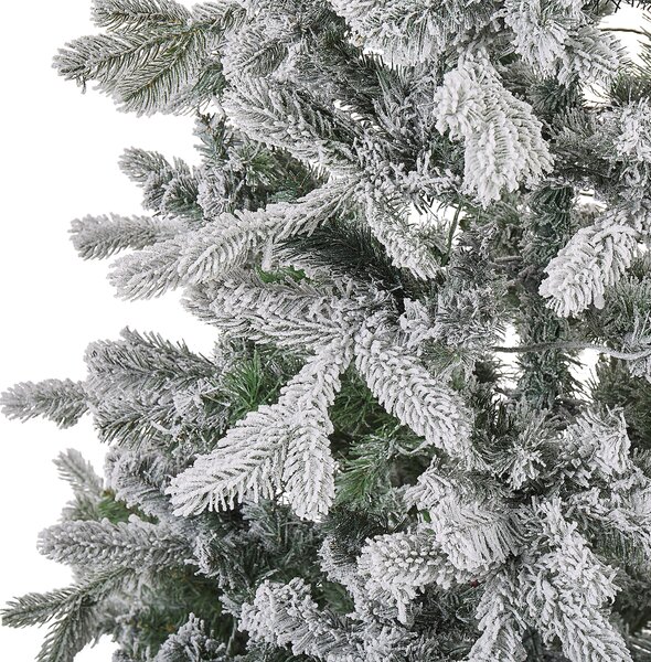Zasněžený umělý vánoční stromeček LED TATLOW 180 cm Zelená