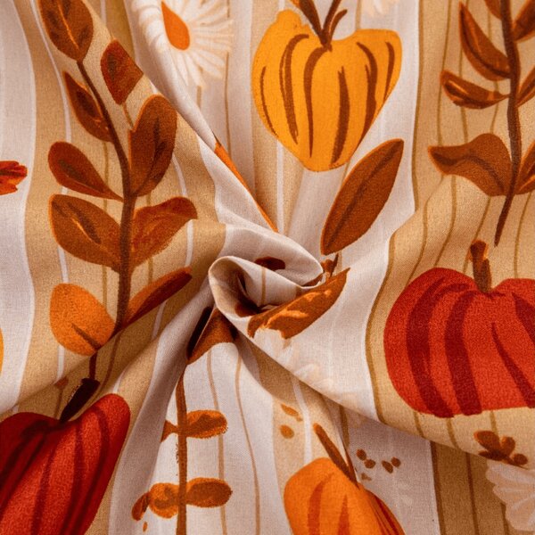 Prostěradlo z mikrovlákna PUMPKIN STRIPES barevné 90x200 cm