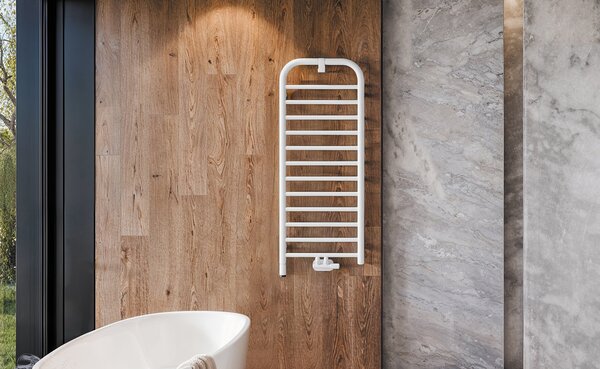 Deante Silia, koupelnový radiátor 500x1210 mm, 458W, bílá matná, DEA-AGI_AG41