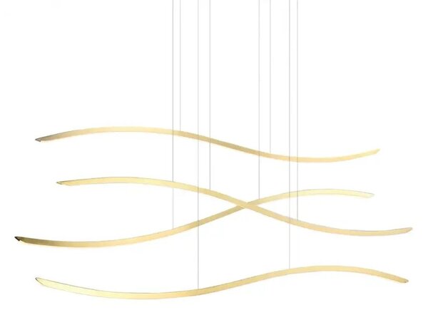 Designový lustr Waves stmívatelný zlaté – Zlatá