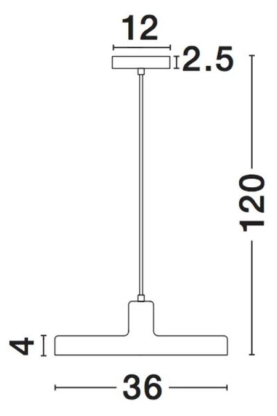 Skandinavský lustr Chioto 36 – Černá