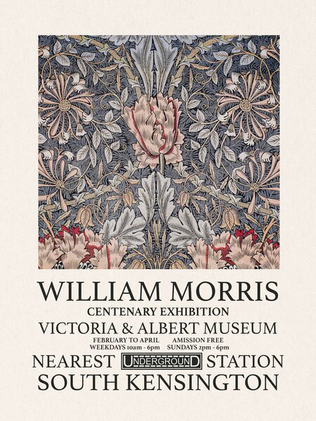 Obrazová reprodukce Honeysuckle (Special Edition) - William Morris, (30 x 40 cm)
