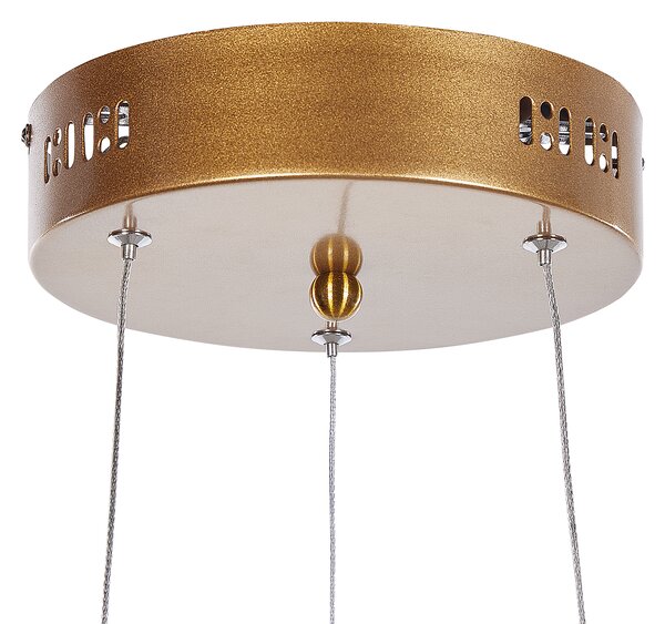 LED závěsná lampa WANLI Kov Zlatá