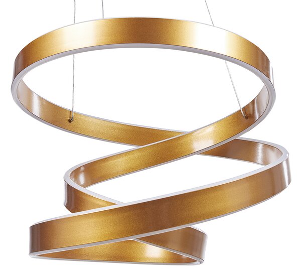 LED závěsná lampa WANLI Kov Zlatá