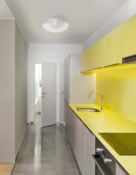 Moderní stropní svítidlo Sens světlá šedá – Čirá