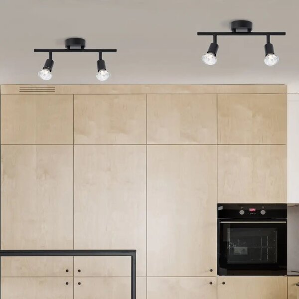 Designové bodové svítidlo Lup 31 černé – Černá