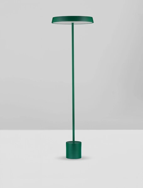 LED zeleno-černá stojací lampa Vetro