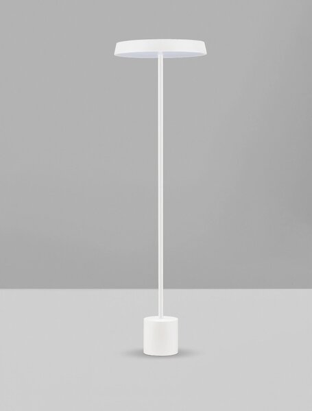 LED bílo-černá stojací lampa Vetro