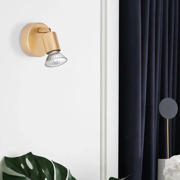 Designové bodové svítidlo Lup 8 zlaté – Zlatá