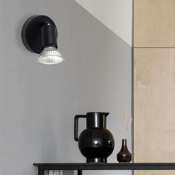 Designové bodové svítidlo Lup 8 černé – Černá