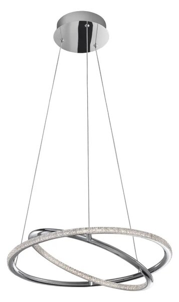 LED lustr Livorno 45 Chrome – Šedá