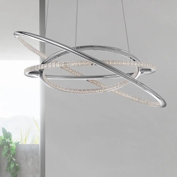LED lustr Livorno 60 Chrome – Šedá