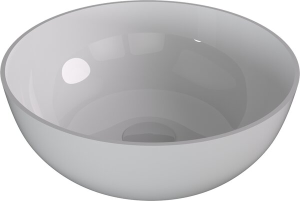 Polysan Polysan, BANERA ROUND umyvadlo na desku, litý mramor, Ø 39 cm, bílá, 14337