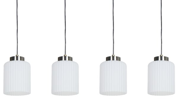 Závěsná lampa CAUDELO Kov Černá/Bílá