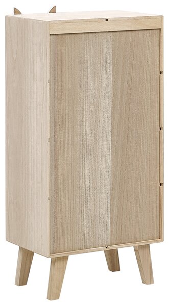 Knihovna se 4 policemi RUPERT 79 cm Světle hnědá