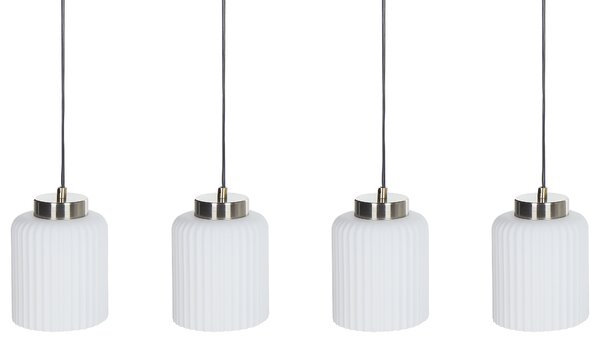 Závěsná lampa CAUDELO Kov Černá/Bílá