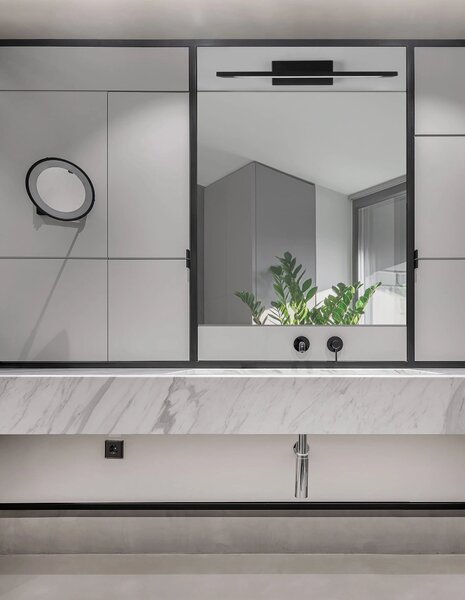 Moderní nástěnné svítidlo Mondrian 42 černé – Černá