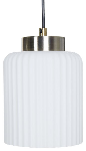 Závěsná lampa CAUDELO Kov Černá/Bílá