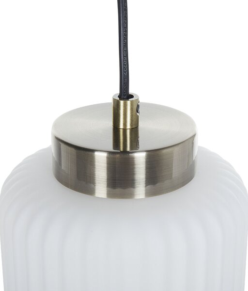 Závěsná lampa CAUDELO Kov Černá/Bílá