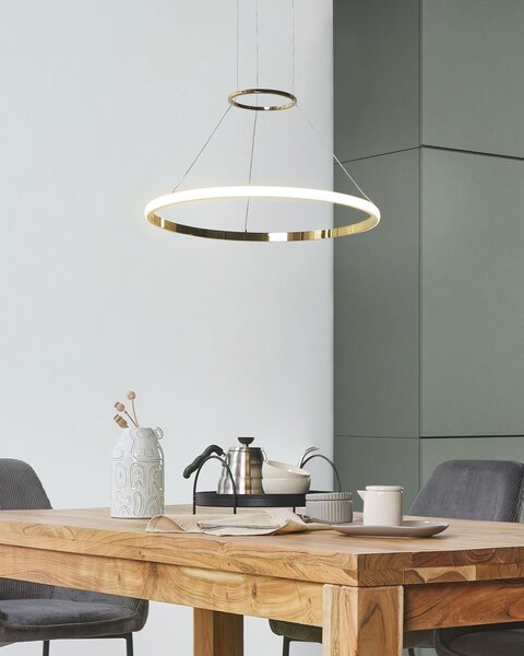 LED závěsná lampa TANO Kov Zlatá