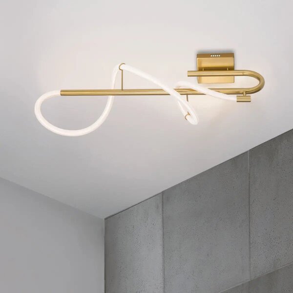 LED stropní svítidlo Cerelia – Zlatá