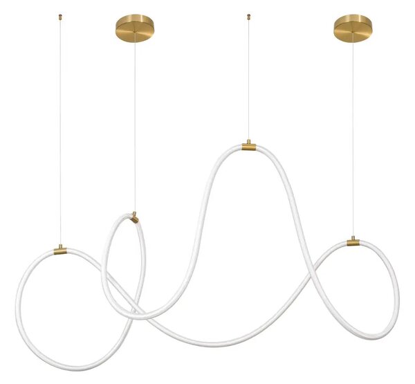 LED lustr Cerelia 150 zlaté – Zlatá