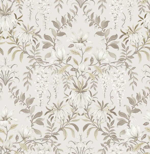 Květinová vliesová tapeta na zeď, béžová, hnědá, 140335, Laura Ashley 4