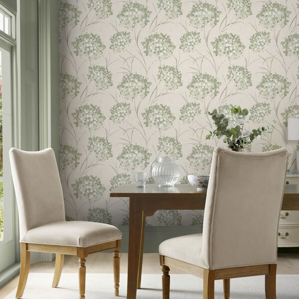 Vliesová tapeta na zeď, zelená, šedá, květinový vzor, 140331, Laura Ashley 4