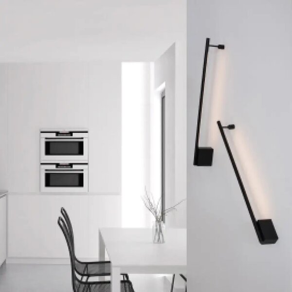 LED nástěnné svítidlo Gropius 60 černé – Černá