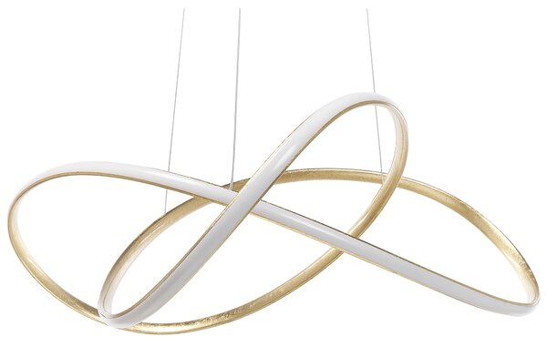 LED závěsná lampa TUMEN Kov Zlatá
