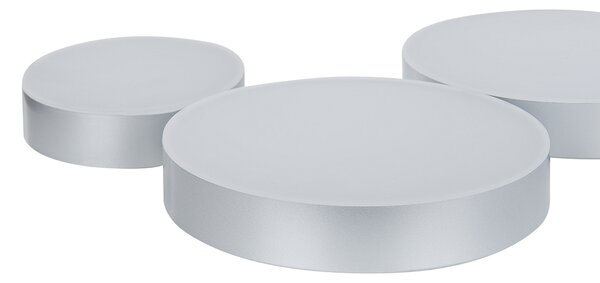 LED stropní lampa LUGA Kov Stříbrná