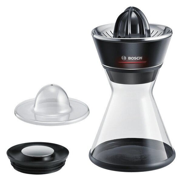 Bosch MCP72GPB citrusovač Plast, Nerezová ocel Černá, Průhledná